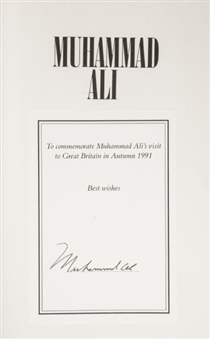 Muhammad Ali "His Life and Times" Signed Book